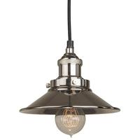 Culinary Concepts Prohibition Polished Nickel Pendant with Small Triangular Shade
