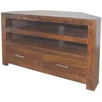 Cuba Sheesham Corner TV Unit