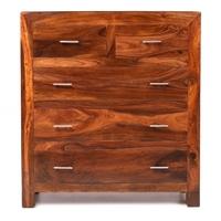 Cuba Sheesham 2 Over 3 Chest of Drawer
