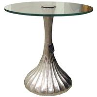 culinary concepts nickel fluted deco coffee table