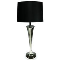 Culinary Concepts Tall Trumpet Table Lamp with Black Shade