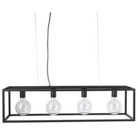 culinary concepts prague frame black rectangular quadruple chandelier