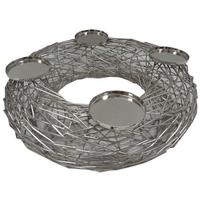 Culinary Concepts Round Wreath with 4 Candle Holders