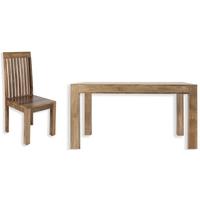 Cuban Mango Dining Set with 4 Chairs