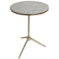 culinary concepts gold tri marble side table