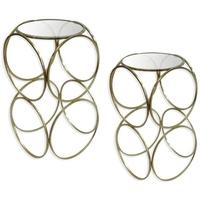 Culinary Concepts Gold Galileo Set of 2 Side Tables