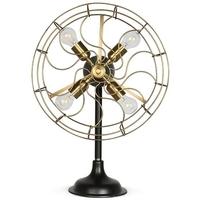 Culinary Concepts Antique Brass Fan Table Lamp