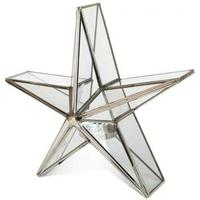 Culinary Concepts Large Nickel Glass Standing Star Candle Holder
