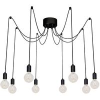 Culinary Concepts Cluster of 8 Black Pendant Lights