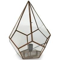 Culinary Concepts Antique Copper Hendecagon Medium Table Lamp