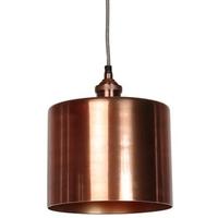 Culinary Concepts Moderne Prohibition Antique Copper Fitment with Large Cylinder Shade