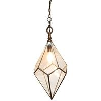 Culinary Concepts Antique Copper Pentagonal Hanging Medium Light