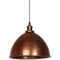 Culinary Concepts Moderne Prohibition Antique Copper Fitment with Large Antique Copper Tapered Shade