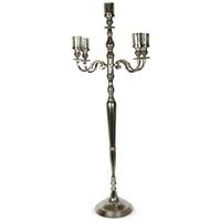 Culinary Concepts 5 Arm Candelabra with Large Votives Silver Glass 150cm
