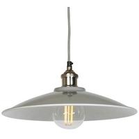 Culinary Concepts Moderne Prohibition Polished Nickel Fitment with Large Grey Shade