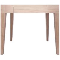 cubo oak square dining table with drawer