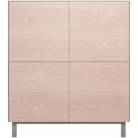 Cubo Grey Square Cabinet 4 Doors