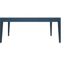 cubo blue rectangular dining table without drawer