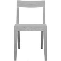 Cubo Grey Dining Chair with Light Grey Upholstered Seat Pad