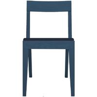 Cubo Blue Dining Chair with Blue Upholstered Seat Pad