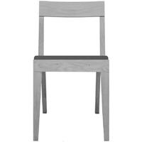 Cubo Grey Dining Chair with Dark Grey Upholstered Seat Pad
