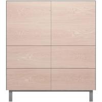 Cubo Grey Square Cabinet 2 Doors and 4 Drawers