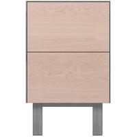 Cubo Grey Side Table 2 Drawers