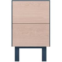 Cubo Blue Side Table 2 Drawers