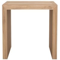 Cube Oak Open Side Table