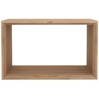 Cube Oak Small Closed Coffee Table