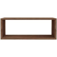 cube teak closed large coffee table