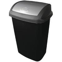 curver black swing top bin 50ltr