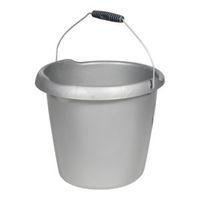 curver silver plastic 10 l bucket