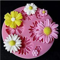Cute Sunflower Design Silicone Candy Fondant Chocolate Sugar Mold and Cake Decorating Mould