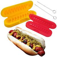 Curl-A-Dog Hot Dog Spiral Cutting Skewer for Gourmet BBQ