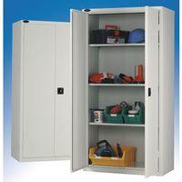 CUPBOARD - STANDARD, GREEN WITH 3 SHELVES