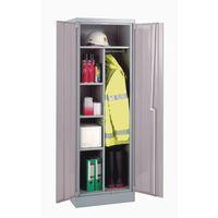 cupboard clothes coat rail light grey bodylight grey doors