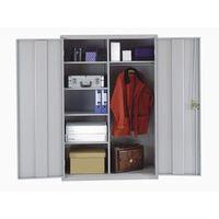 CUPBOARD - LARGE WARDROBE LIGHT GREY BODY/LIGHT GREY DOORS