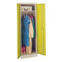 CUPBOARD - CLOTHES LIGHT GREY BODY/YELLOW DOORS