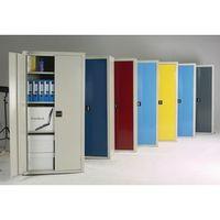 CUPBOARD - DOUBLE DOOR - C/W 2 SHELVES LIGHT BLUE DOORS