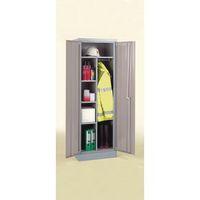 cupboard clothes coat rail two tone grey