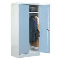 cupboard clothes cw hat shelf coat rail lblue doors