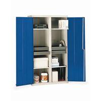 CUPBOARD STORAGE D.GREY DOORS mm WITH 4 SHELVES + 4 DRAWERS