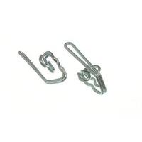 Curtain Header Tape Hooks Cp Chrome Plated Metal ( pack of 2000 )