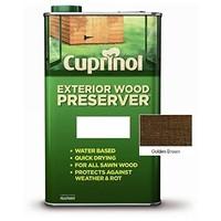 Cuprinol Exterior Wood Preserver Golden Brown 5L