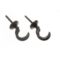 curtain tie hold back hooks egyptian black 45mm 4 pairs 