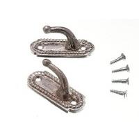 curtain tie hold back hooks georgian chrome 45mm with screws 50 pairs 