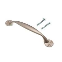 Cupboard Door Pull D Shaker Handle Matt Chrome 96MM with Screws ( pack 200 )