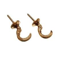 Curtain Tie Hold Back Hooks Egyptian Solid Brass 45MM ( 20 pairs )