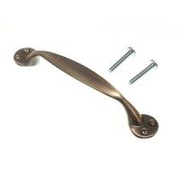 Cupboard Door Pull D Shaker Handle Brass Plated 96MM with Screws ( pack 100 )